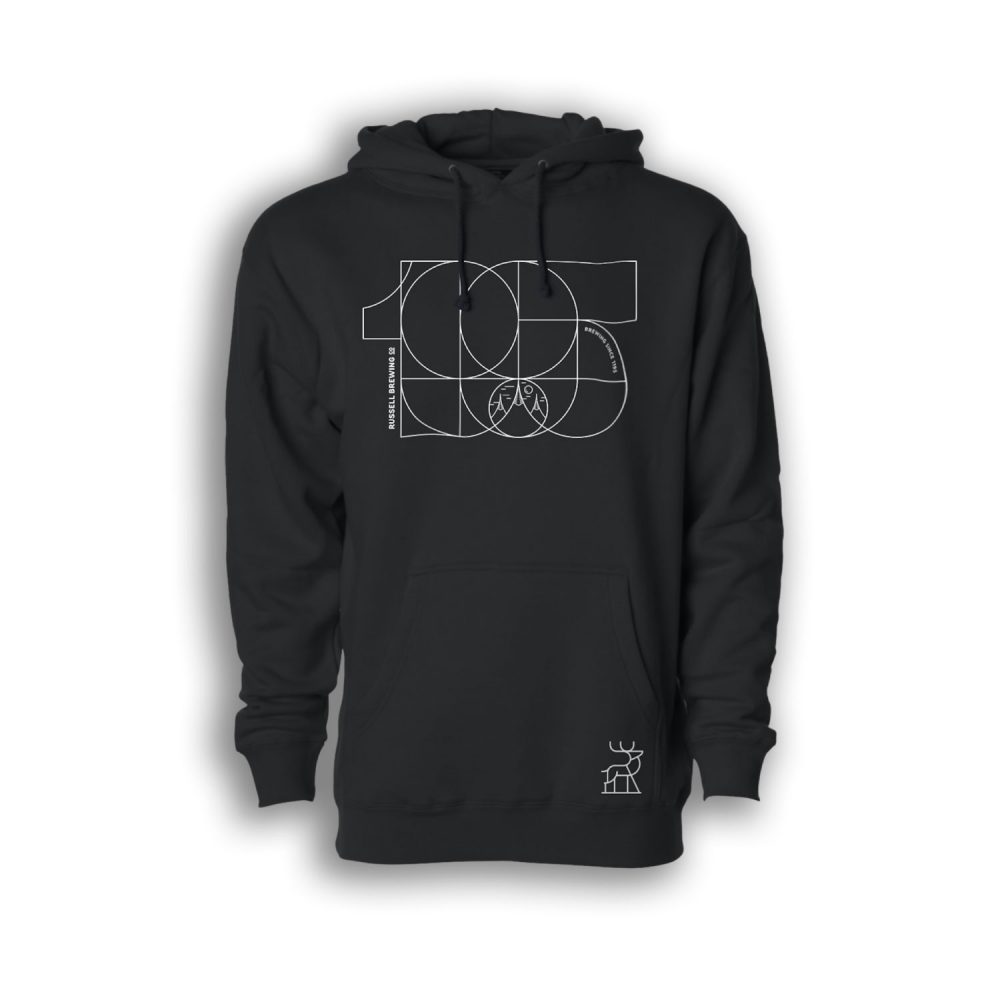 black russell hoodie